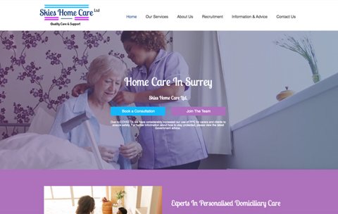 Skies Home Care Ltd, Woking